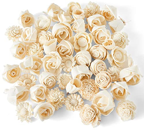 Mini Sola Wood Flower Assortment - 50 in a Set