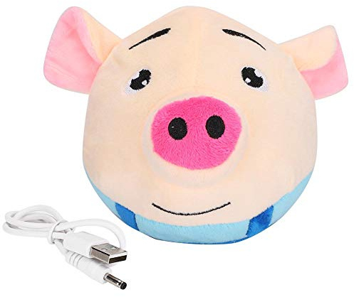 Fdit Springball für Hund USB Electric Pet Springball Plüschball Hundespielzeug Tanzender Hundeball Hüpfendes Spielzeug Haustier Spaß Ball Spielen(Blau)