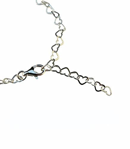 Beate Stohr Herz-Armband 925 Silber & Gold vergoldet, bis 19 cm | handgefertigt in Deutschland, nickelfrei, verstellbar bis 19 cm mit Karabiner, ideal als Geschenk für Damen