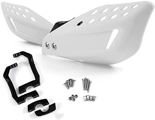APEBAZY Paramanos Moto 22mm Cubremanos Moto Universal(Blanco) | cubre manetas moto
