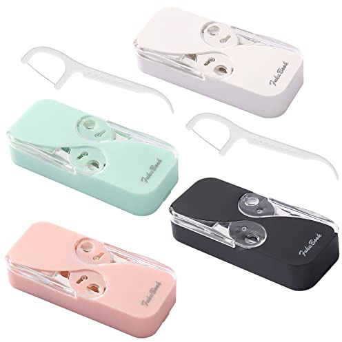 AUXHCYL 152 Pcs Portable Dental Floss Dispenser Kit,Travel Dental Floss Holder,Portable Floss Dispenser Case,Automatic Floss Organizer,Tooth Floss Picks for Women Men Teeth Cleaning