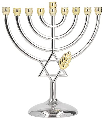 Kerzenständer, 9 Arm 6 Kamin Metall Kerze Kandelaber Kerzenständer, hält die meisten Chanukka-Kerzen, Multi Arm Kerzenständer für Weihnachten Hochzeit Abendessen Tischdekoration