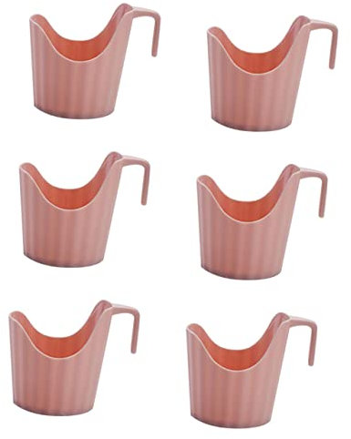 UPKOCH Portabicchieri Di Carta Antiscottatura Rosa, Set Da 6 Pezzi, Portabicchieri Isolato Multifunzionale Per Ufficio e Casa, Supporto Leggero e Decorativo Per Tazze