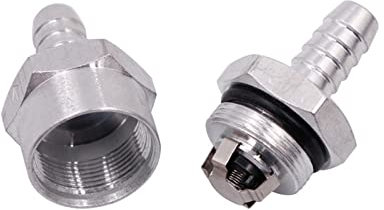 SHYISY Válvula antiretorno Válvula de retención sin Retorno de Combustible de 6/8/10/12mm, línea de Combustible de Agua diésel de Gasolina de aleación de Aluminio unidireccional (Color : 8MM)