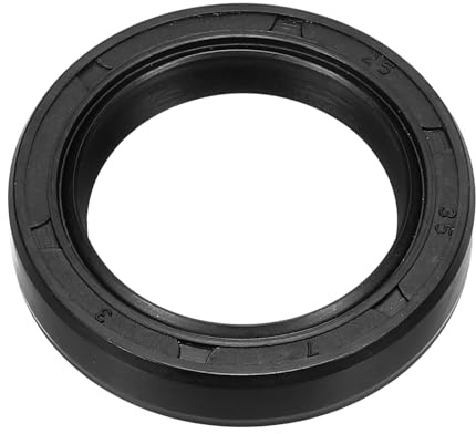 PATIKIL Olio Guarnizione, 25mm x 35mm x 7mm Nitrile Gomma Copertura Doppio Labbro Molla Caricato TC Olio Albero Guarnizione per Cuscinetto Albero, Nero