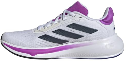 adidas Damen Response Super Running Shoes, Cloud White/Aurora Ink/Purple Burst, 40 EU