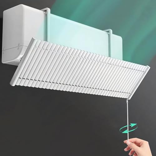 GMBAYUE Adjustable Air Conditioner Deflector Confinement, Split Unit Baffle Shield Universal, Air Conditioner Deflecto, Wind Direction Telescopic Windshield