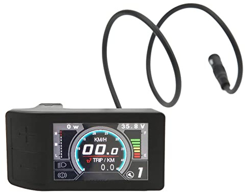 Electric Bike LCD Display, 500C Color Indicator Meter Control Panel Electric Bike Accessory for BBS01