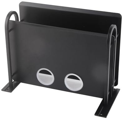 Gavigain Estante de la Caja de la TV, Montaje del Estante Superior de la Pantalla Soporte de Estante Flotante de Doble Capa montado en la Pared para Dispositivos de Streaming, Caja de Cable, Router y