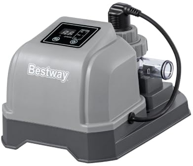Bestway Salzwasser-Chlorinator Hydrogenic, 2 g/h, 19 W, Pool bis 8.327 Liter, Selbstreinigung, Automatische Tastensperre, GS-Zertifiziert, Chlorersatz, Haut- und augenschonend