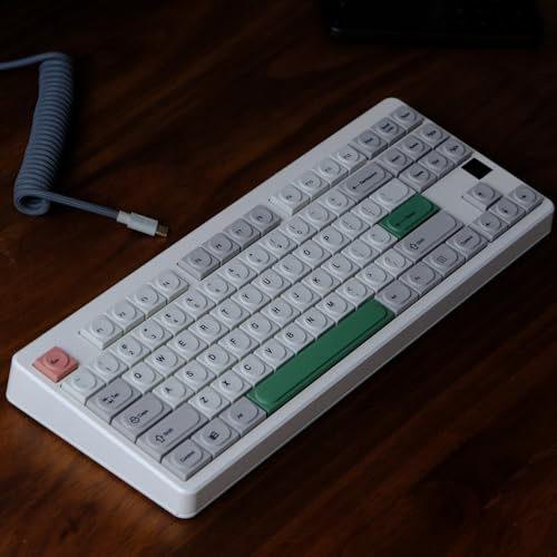 DucKey 9009 Low Profile Keycaps, Baustein Retro Tastenkappe für Individuelle Mechanische Tastatur
