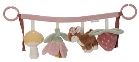 Little Dutch Kinderwagenkette Spielzeug für Baby mit Figuren Reh - Fairy Garden rosa