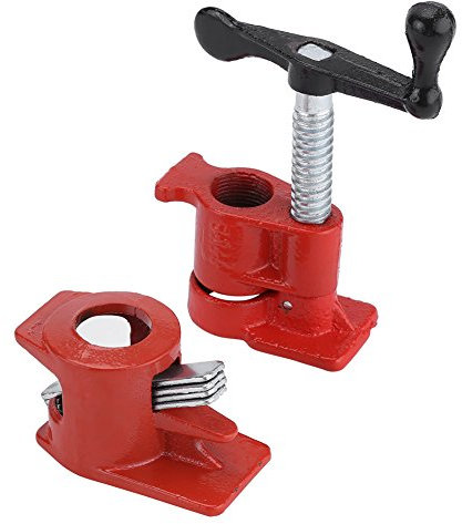 Abrazadera para Tubos de Madera, Herramienta para Trabajar la Madera con Abrazadera de 3 o 4 para Trabajo Pesado, Forjado de Hierro, Mano Ergonómica, de Manivela, Alta Dureza y