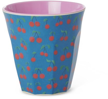 Rice Gobelet en mélamine cerise avec imprimé « Cherry Love » - Taille