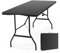 Sekey Buffettisch Tisch Klappbar Kunststoff 152x70 cm | Campingtisch mit Tragegriff Partytisch Klapptisch Gartentisch für Garten Terrasse und Balkon zusammenklappbar 4 Personen (Schwarz)