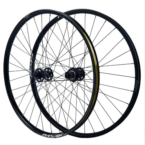 GEIRONV 26/27,5 Zoll Mountainbike Räder mit Scheibenbremse, 4 Lager 29 Zoll Vorder Und Hinterrad, Doppelwandig 30mm Felge Steckachse 32 Loch Speichen 12 Geschwindigkeiten(15*110/12*148mm,27.5inch)