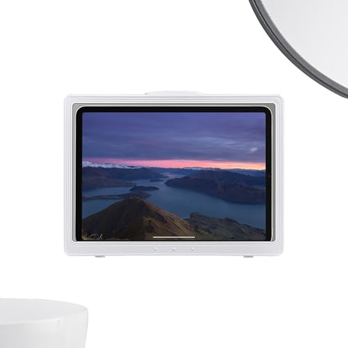 Mont mural de tablette pour douche - berceau à écran tactile, support de salle de bain étanche | Porte-miroir anti-buas Porte-tablette de douche - quai de montage de salle de bain, support d'écran