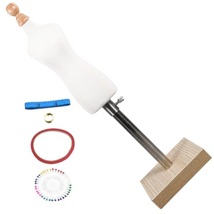 NOLITOY Portable und Sichere Kleiner Mannequin Modell aus Pu und Baumwolle mit Kreativem Design für Kleidungsschneiderei und Kreative Modeschauen Zufälliger Stil