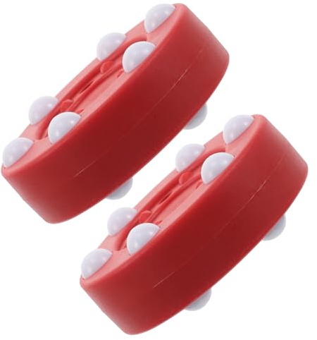 Didiseaon 2 Pièces Palets de Hockey sur Sol Extérieur Pucks Entraînement Roller pour Rue et Terrain Résistance Aux Chocs et Glisse Simulée pour Hockey sur roulettes