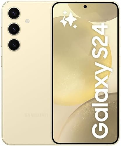 Samsung Galaxy S24 5G 128GB Speicher 8GB RAM 4.000mAh Akku AI Handy Android 15 Smartphone EU ohne Simlock ohne Branding (Yellow)