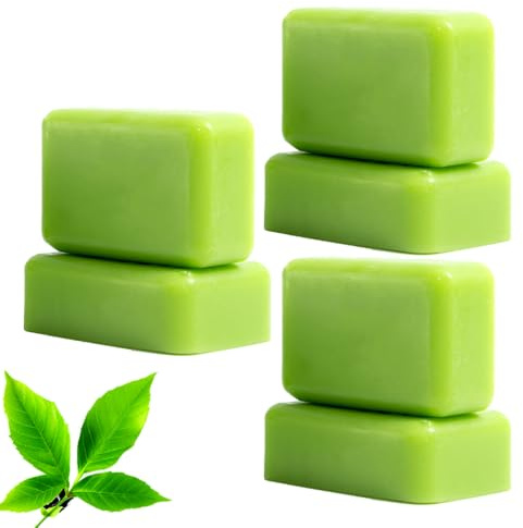 Jabón de aceite de árbol de té, barra de jabón en relieve para el árbol de té, cuerpo limpiador, limpieza profunda de poros, alivio para los dolores de los pies, irritación de la piel, barra