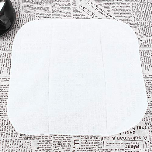 ERYUE Paño de de Algodón para Cocina, Transpirable, Práctico, Evita que Se Pegue, para Bollos Al, Albóndigas, Suministros Cocina, Blanco, 6 uds.