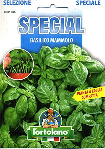 L'ORTOLANO Sementi Di Ortaggi Ibride E Selezioni Speciali Ad Uso Amatoriale In Buste Termosaldate (80 Varietà) (Basilico Mammolo)