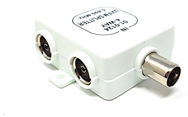 MainCore 1 Input to 4 Output RF Splitter for Freeview TV UV FM VHF Aerial SKY boxes.