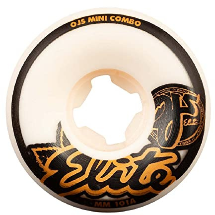 OJ Wheels Elite Mini Combo 101a Skateboard-Räder, weiß, 54 mm