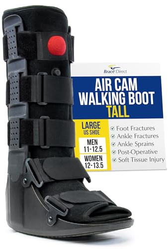 Brace Direct Tall Air CAM Walker Boot - Medical Boot for Broken Foot, Severe Ankle Sprain & Post-Op Recovery (Large - US Shoe Men 11-12.5 / Women 12-13.5)