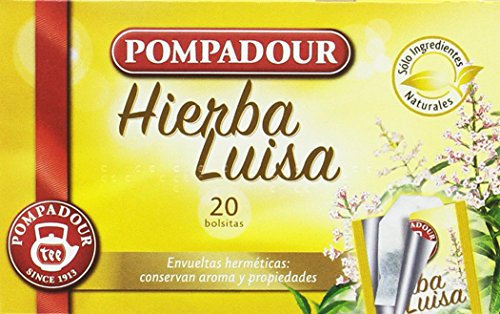 Pompadour Hierba Luisa Té de Plantas, 20 bolsitas