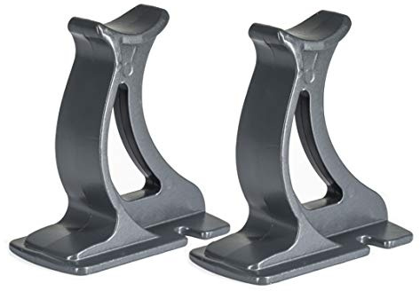 Valdern - Par de patas universales tradicionales para radiador, disponible en blanco, negro, gris antracita, 100 mm de alto (gris antracita)
