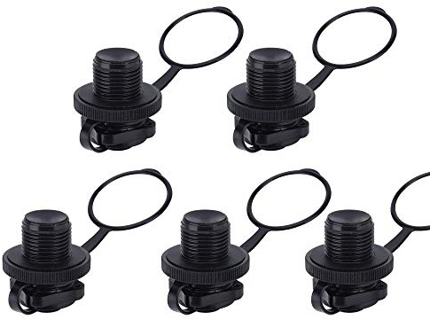 Mein HERZ Spine a Spirale per Barche Gonfiabili, 5 PCS Valvola di Boston Valvola Universale Ricambio Adatto per Valvola Pneumatica per Gonfiabili, Gommone Kayak, Barche a Vela - Tipo Universale