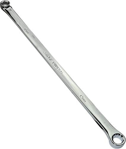 Aerzetix - Chiave poligonale doppio occhio/anello 10x12mm - Lunghezza 33cm - Chiave piatta extra lunga diritta acciaio CR-V per serraggio/assemblaggio - Manico lucidato 12 lati bi-esagonale - C45545