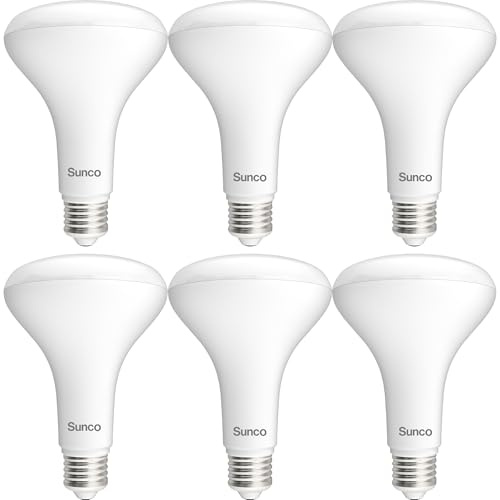 Sunco 6 Pack BR30 LED Bulb, Recessed Can Light Bulbs, Indoor Flood Lighting, 1600 LM, 16W (100W Equivalent) 5000K Daylight, E26 Medium Base, Dimmable UL
