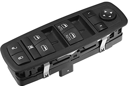 QUARKZMAN Fensterheber Schalter Für Ram 1500 2014-2015 1pc | Für Ram 2500 13-16, Für Ram 3500 13-15, Schwarz, Kunststoff/Metall, 17.5x6x5.5cm, OE:68212783AB, 9+3 Pins