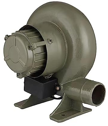 Moteur d'air centrifuge, ventilateur de sol, Petit ventilateur domestique 120W, ventilateur de chaudière monophasé en fonte, ventilateur de barbecue centrifuge for ventilateur de poêle pour la maison,