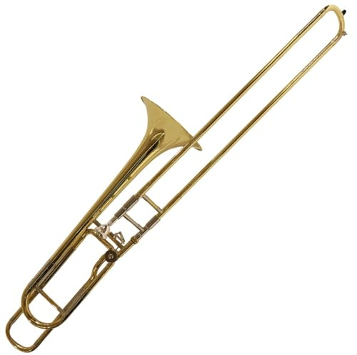 Professionelle Posaune Blechblasinstrument. Ändern Sie Die Tonhöhe Der Tenorposaune Von B Auf F-Posaune Mit Koffer