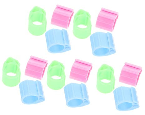 Parliky 2 Sätze Vogelbeinringe Nummerierte Geflügelbeinringe Für Taubenrennen Fußband Taubenbedarf Geflügelidentifizierungswerkzeug Kunststoffmaterial 20 Stück * 2