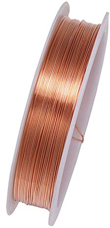 Smycketråd, Böjbar Mjuk Tråd för Smyckestillverkning Smycketillbehör Koppar för Smyckenstillbehör Hantverk (Brown 0,8 mm)