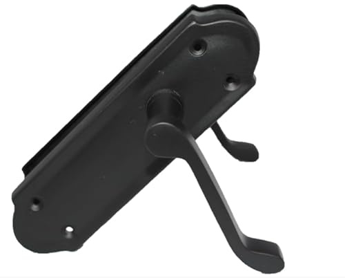 Epsom Door Handle - Ashford Matt Black Internal Latch Door Handles - Door Handles Internal Sets, Handle Set for Internal Doors, Door Handle in Matt Black, 170mm x 48mm