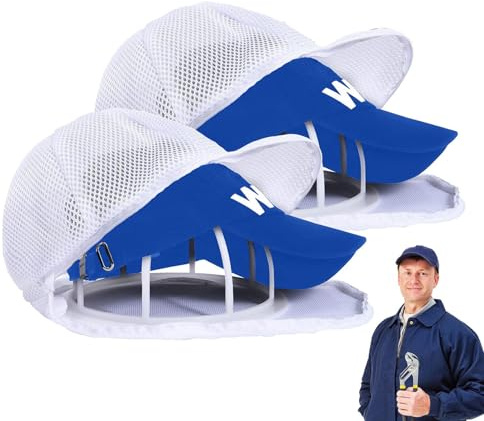 Baseballkappen-Waschmaschine Für Waschmaschine 2 Stück Cap Washer Für Baseballmützen, Hutwaschmaschine Für Waschmaschine, Hutreinigungsset Mit Hutwaschkäfig Und Wäschesack