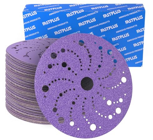 50x Poröse Violett Keramik Schleifpapier 150mm Klett 40-320 Exzenterschleifer