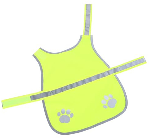 EPIGEIST Reflektierende Sicherheitsweste für Kleine Hunde Verstellbare Fluoreszierend Grüne Hundeweste aus Atmungsaktivem Material Sichtbare Haustierweste für Spaziergänge und Jagd