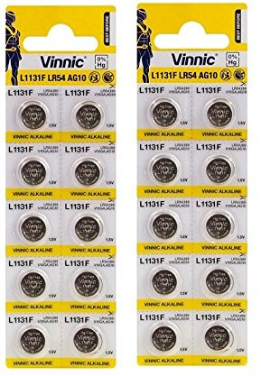 Vinnic 20 Batterien Ag10 LR54 LR1130 SR1130 W 389 G10