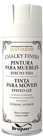 Rust-Oleum Bruguer Chalky Finish pintura para muebles en spray BlancoAntiguo 400 ml