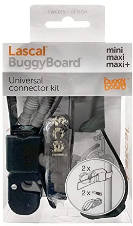 Lascal 19211 Universal Kupplung BuggyBoard, Schwarz [Schraubenfarbe - grau]