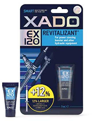 XADO Servolenkung Additiv EX120 - Servo Öl Additiv zur Öl Verlust Stop für Servo und Hydrauliksysteme, Servoöl Dichtmittel, Zusatz für Servolenkung, Servolenkungsöl Additiv, Hydraulik Additiv (9 ml)
