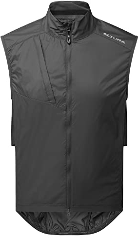 Altura Mens Airstream Lightweight Water Repellent Packable Cycling Gilet - Carbon - Large