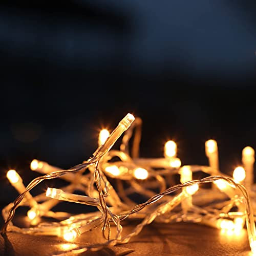 TRIXES LED Weihnachtsbeleuchtung - batteriebetriebene warmweiße Lichter für die Innen- und Außendekoration - 2er Pack wasserdichte Weihnachtsdekoration für Fenster, Garten und mehr